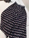Chanel Black silk Skirt