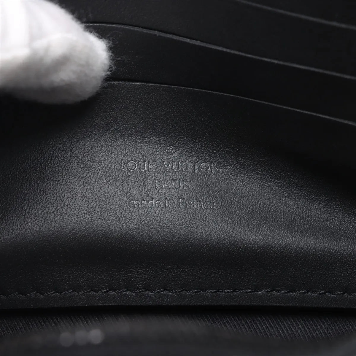 Louis Vuitton Monogram Taurillon Pochette Volga Black