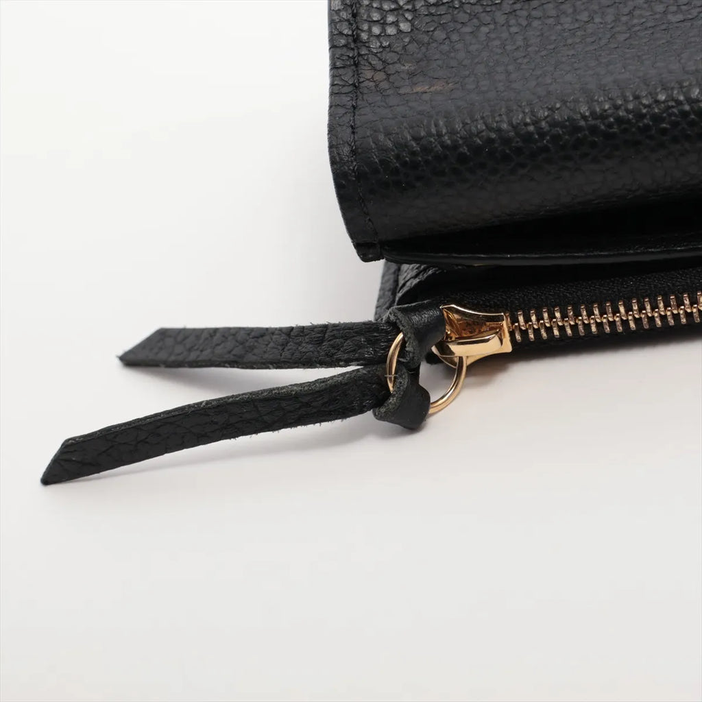 Louis Vuitton Monogram Empreinte Rosary Coin Purse Noir