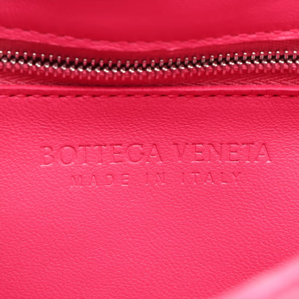 Bottega Veneta Maxi Intrecciato Cassette Leather Shoulder Bag Pink