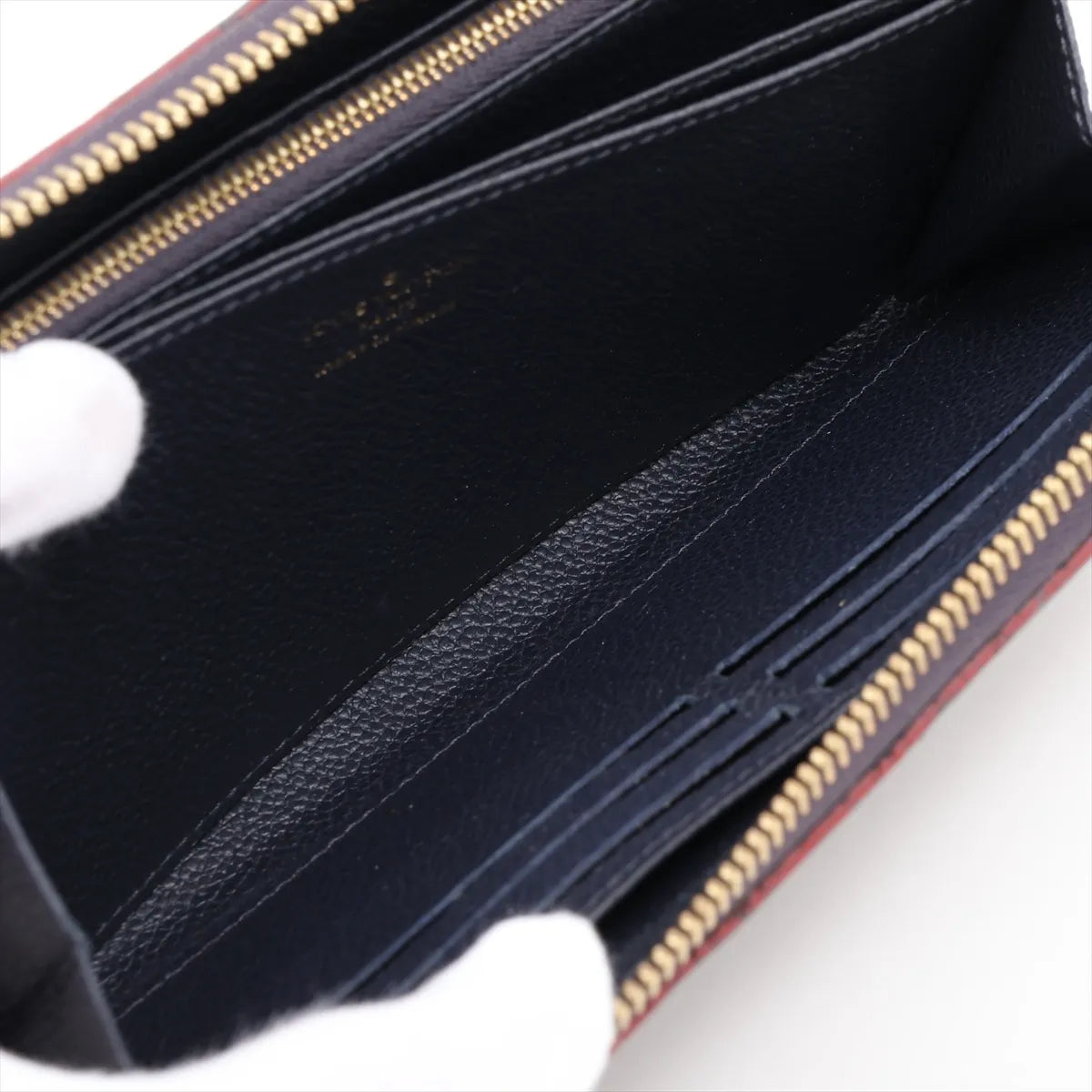 Louis Vuitton Monogram Empreinte Zippy Wallet Navy