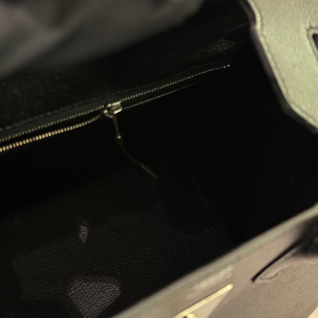 HERMÈS BIRKIN 30 BLACK WITH PALLADIUM HARDWARE STAMP Z