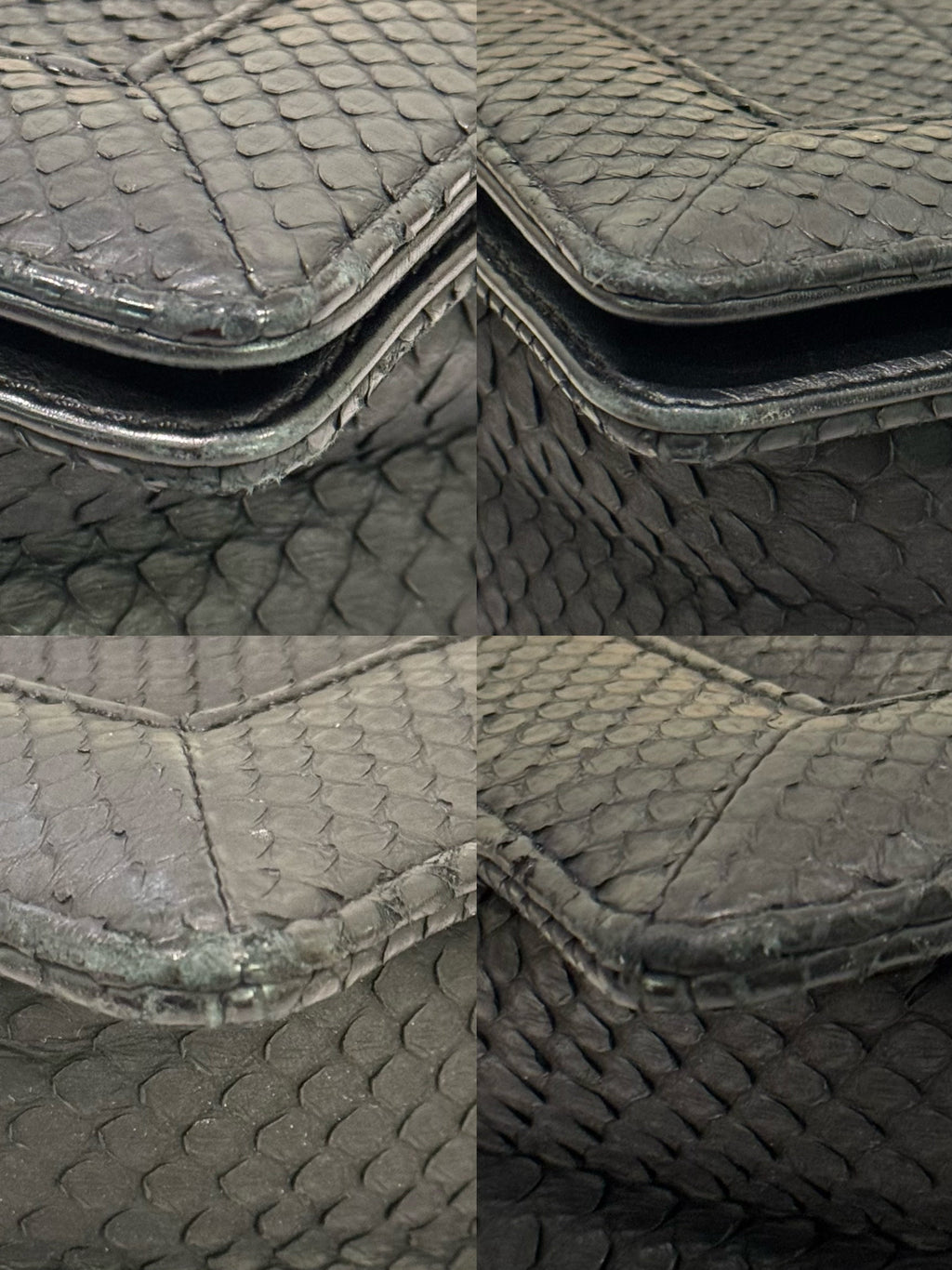 CHANEL LEBOY MEDIUM-LARGE PYTHON CHAIN BAG