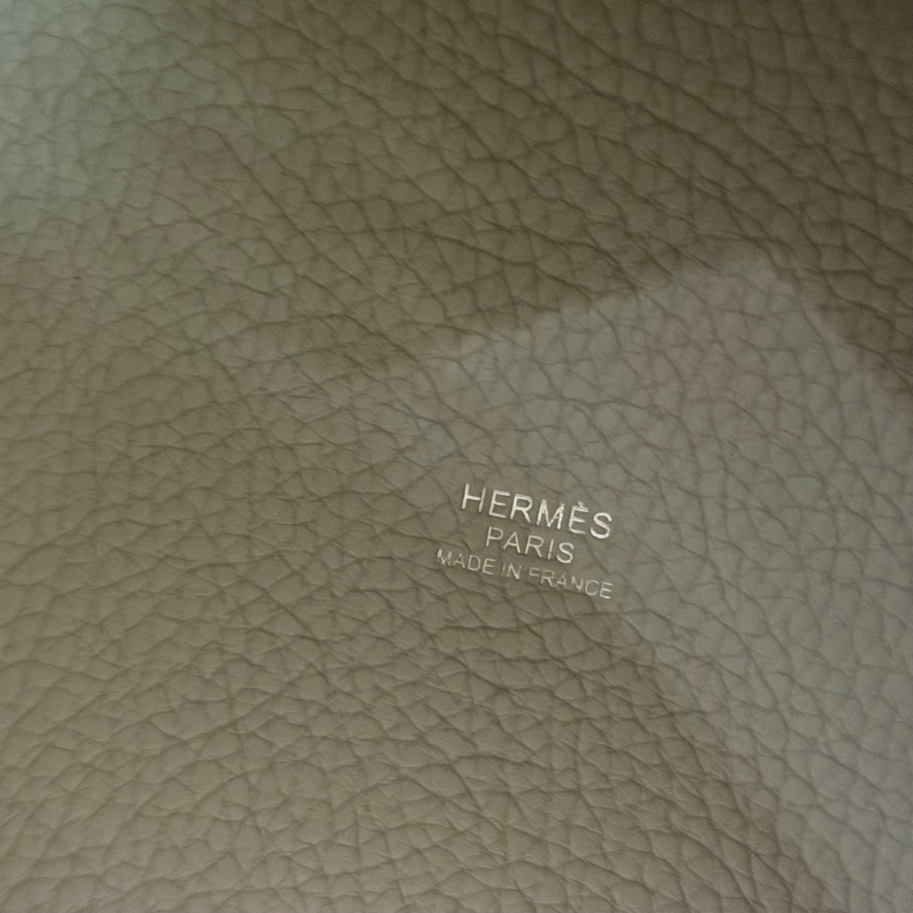 Hermes Picotin 18 Pearl Grey with Silver Hardware + Rodeo Charm (Z Stamp)