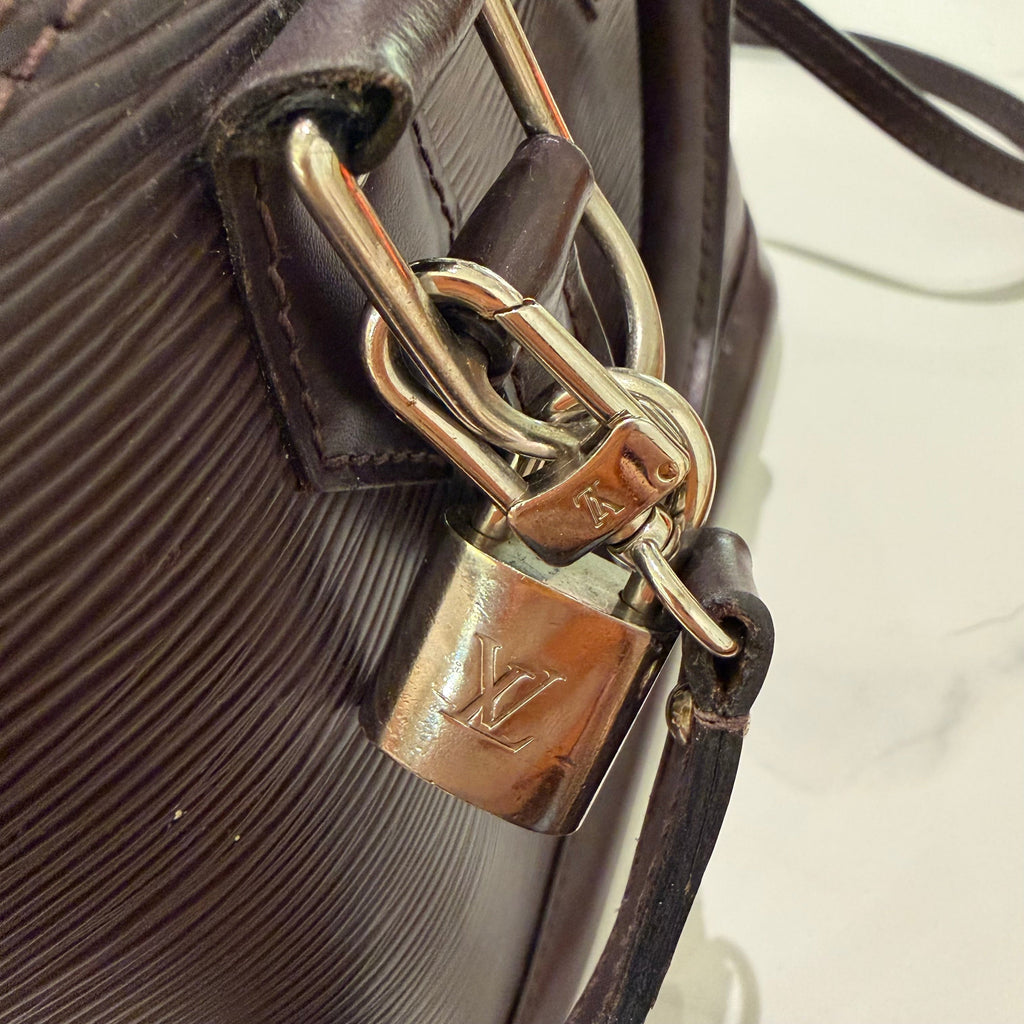 Louis Vuitton Vintage Alma BB Brown Epi Leather Bag