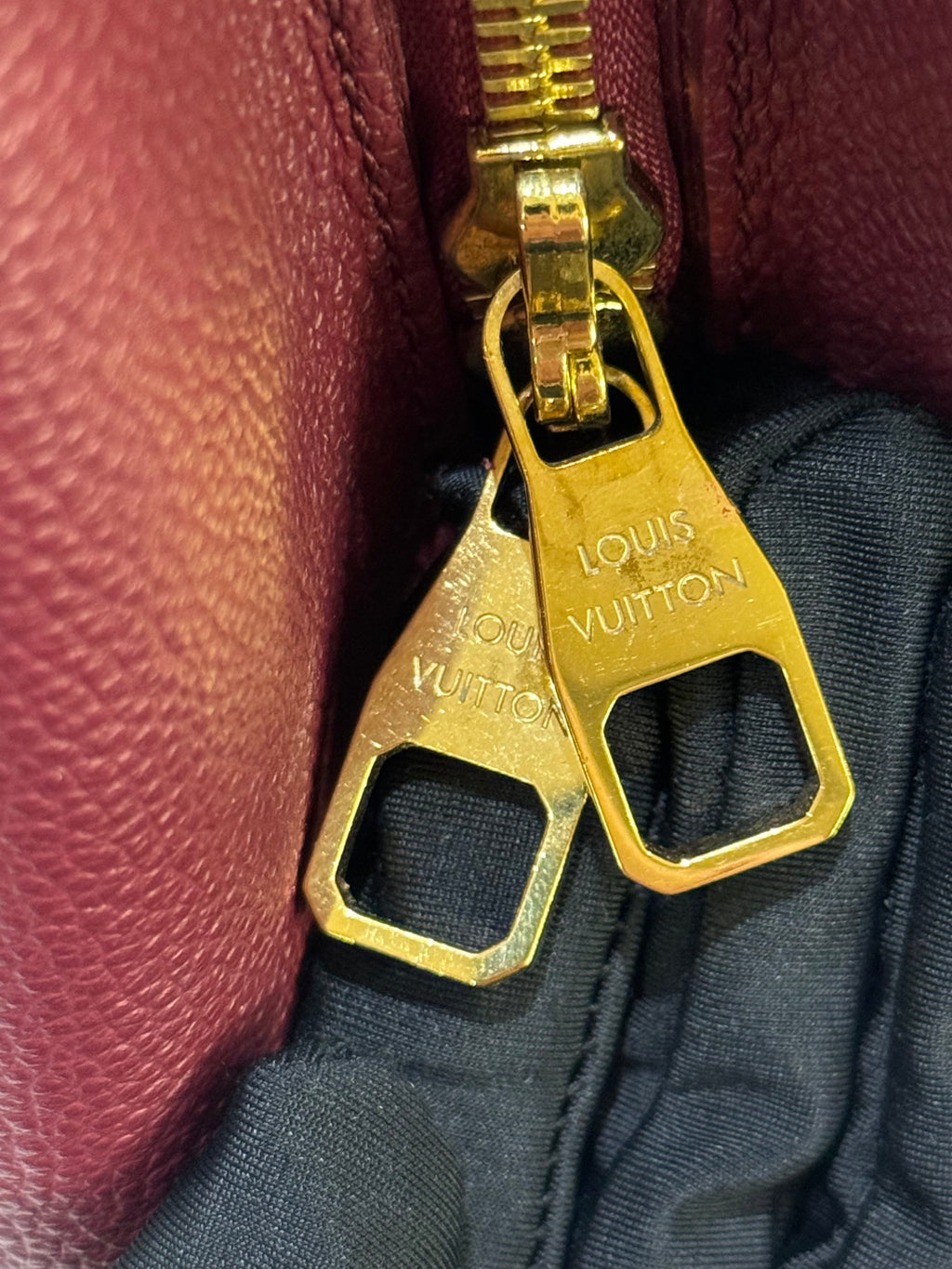 LOUIS VUITTON RED HANDBAG