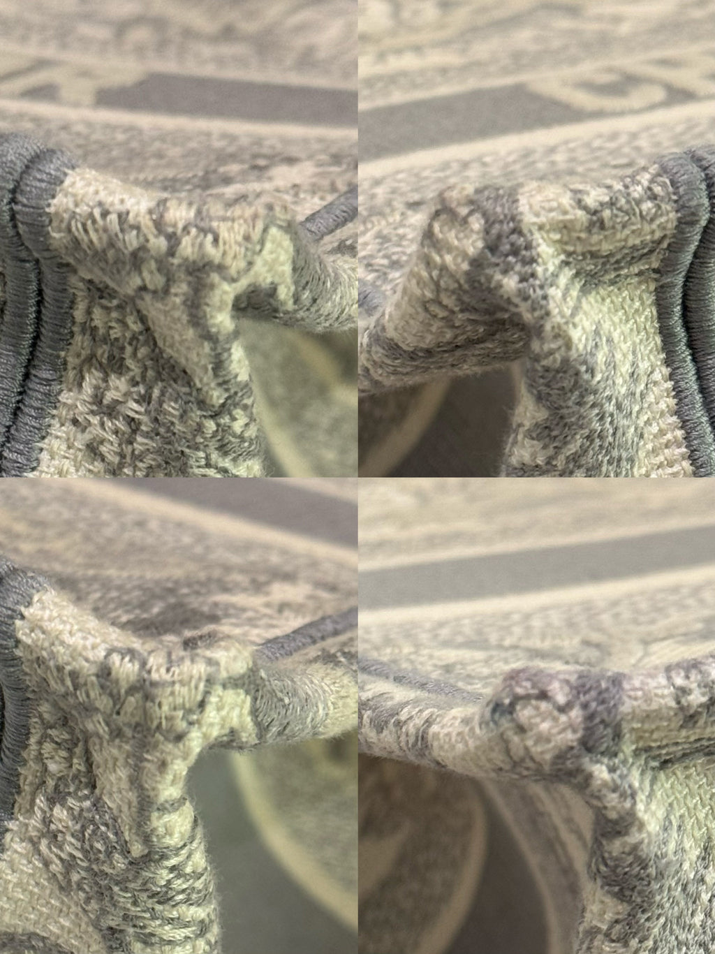 DIOR TOTE BAG MEDIUM "TOILE DE JOUY" ZOO PRINT GREY
