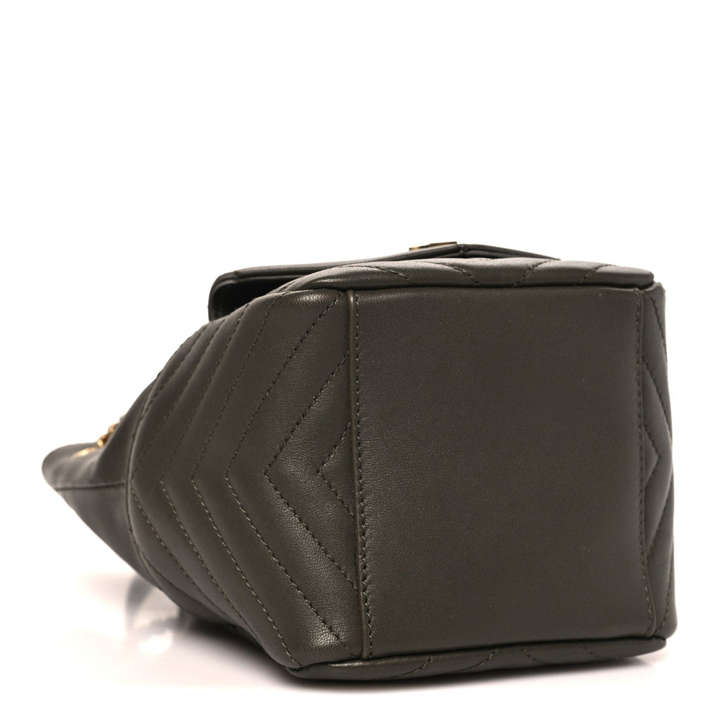 Lambskin Matelasse Monogram Joe Nano Bucket Bag Light Musk