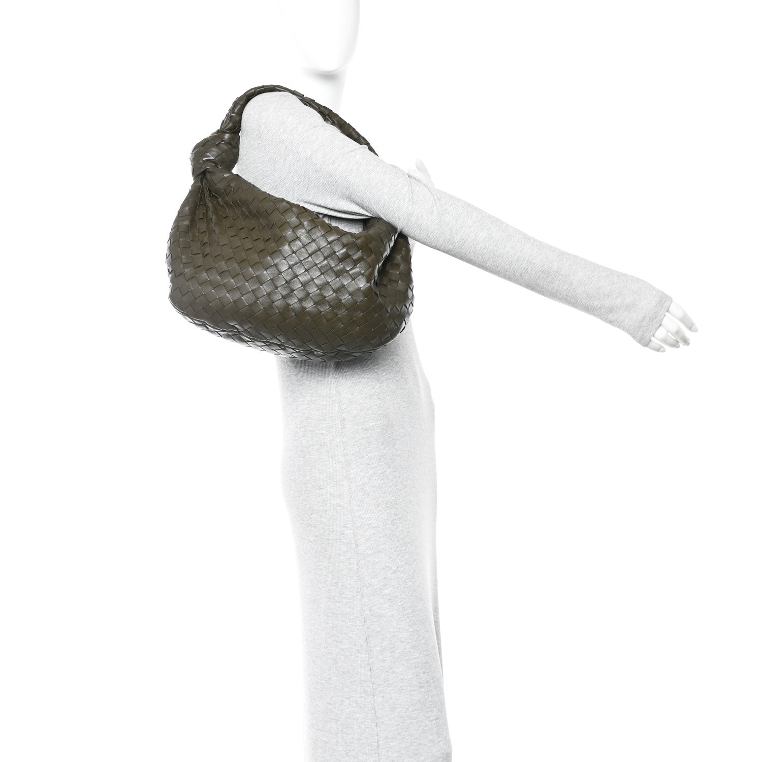 Nappa Intrecciato Small Jodie Kaki