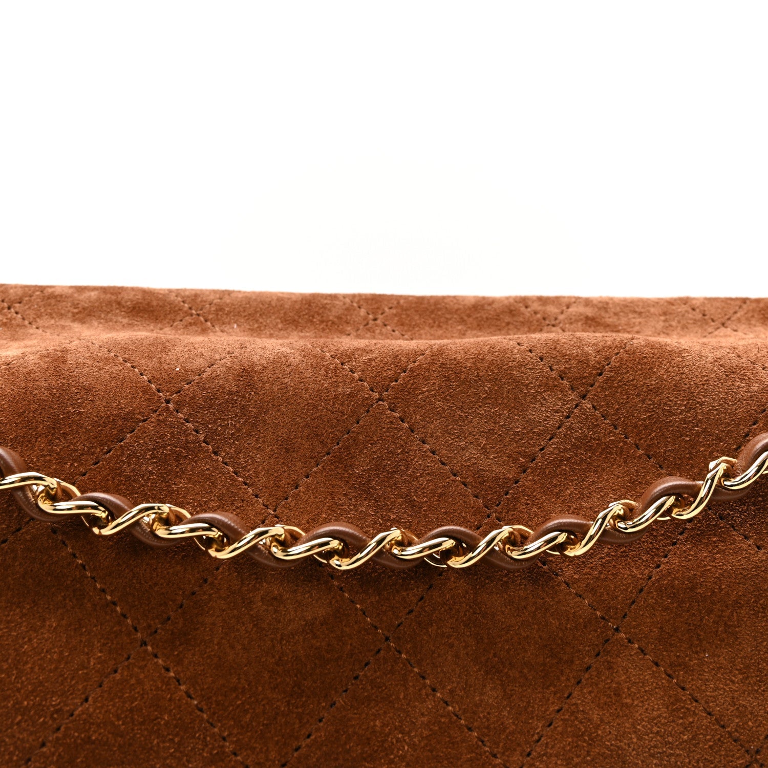 Suede Calfskin Small Souplissimo Maxi Flap Camel