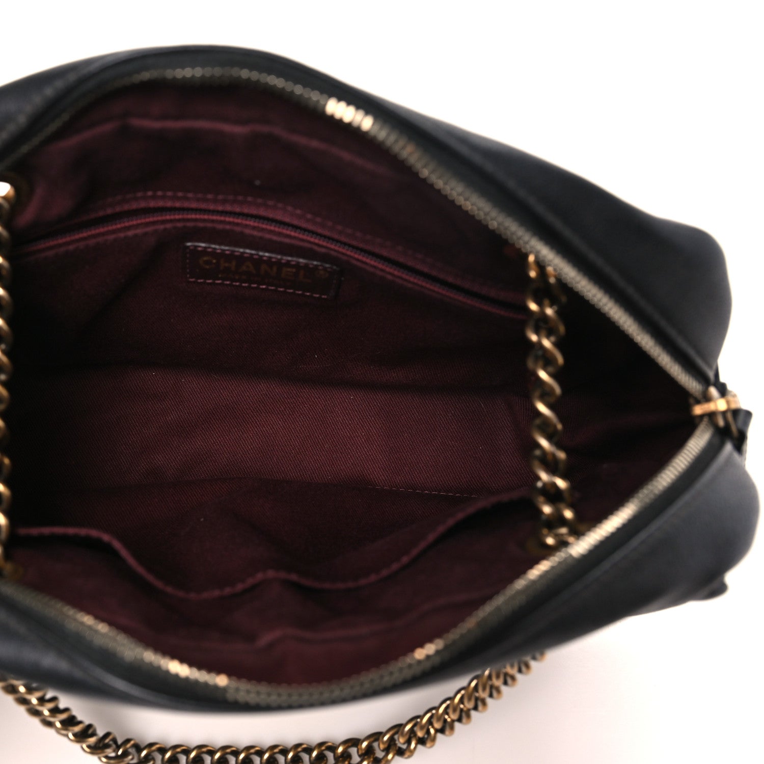 Sheepskin Quilted Trapezio Camera Case Black
