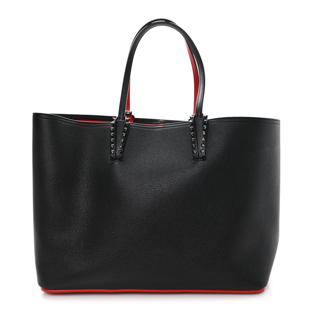 Calfskin Spikes East West Cabata Tote Black