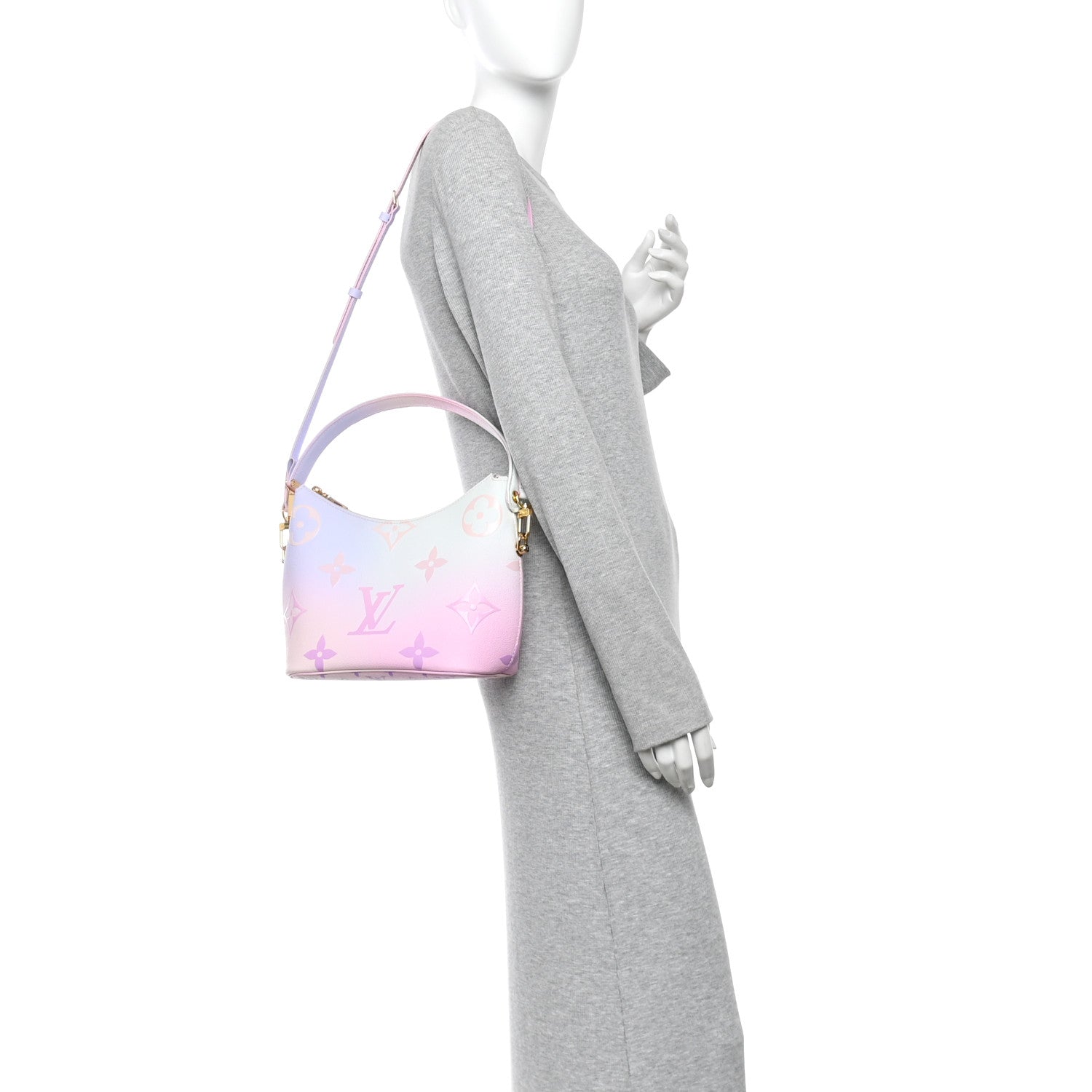 Monogram Giant Spring In The City Marshmallow Hobo PM Sunrise Pastel