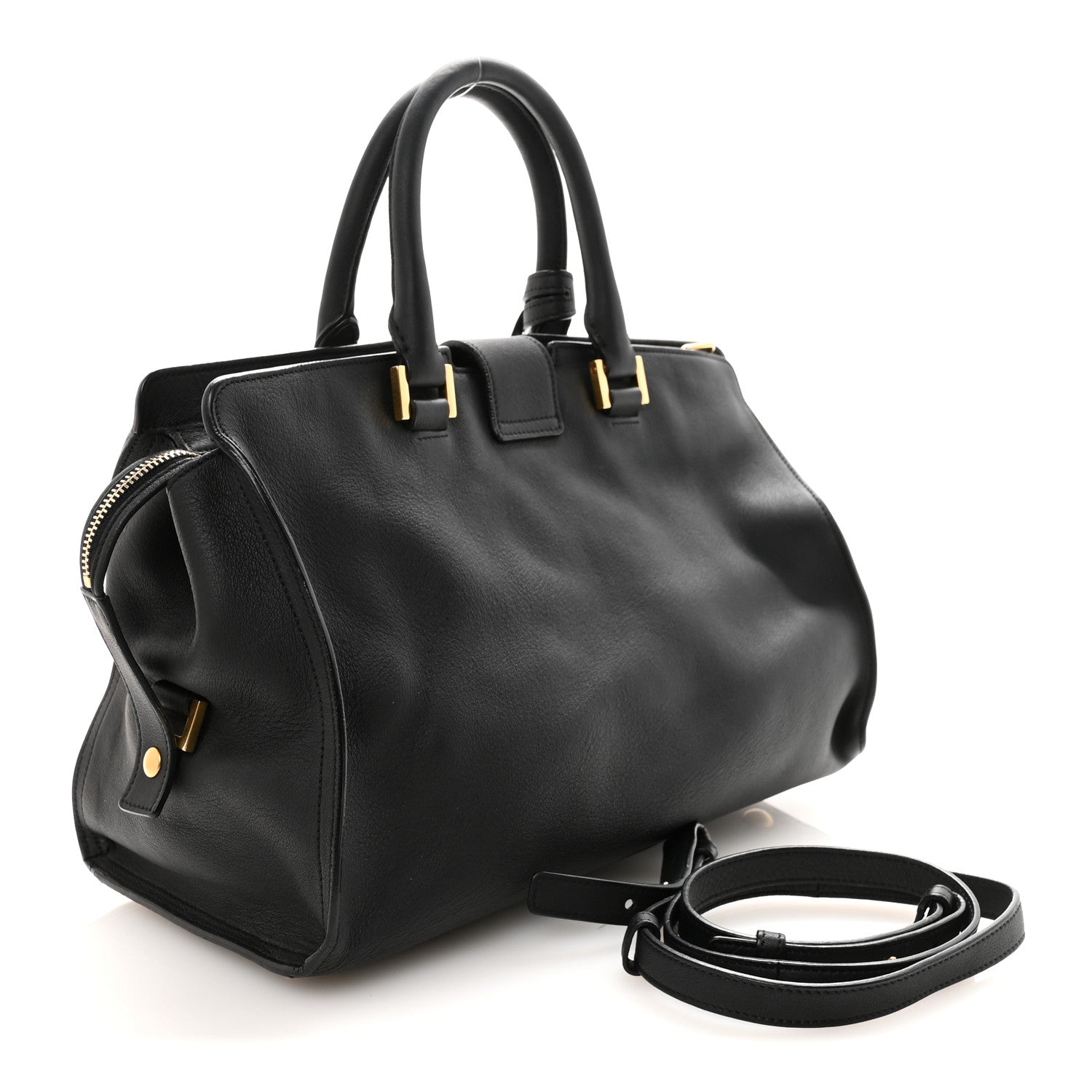 Calfskin Small Classic Y Cabas Black