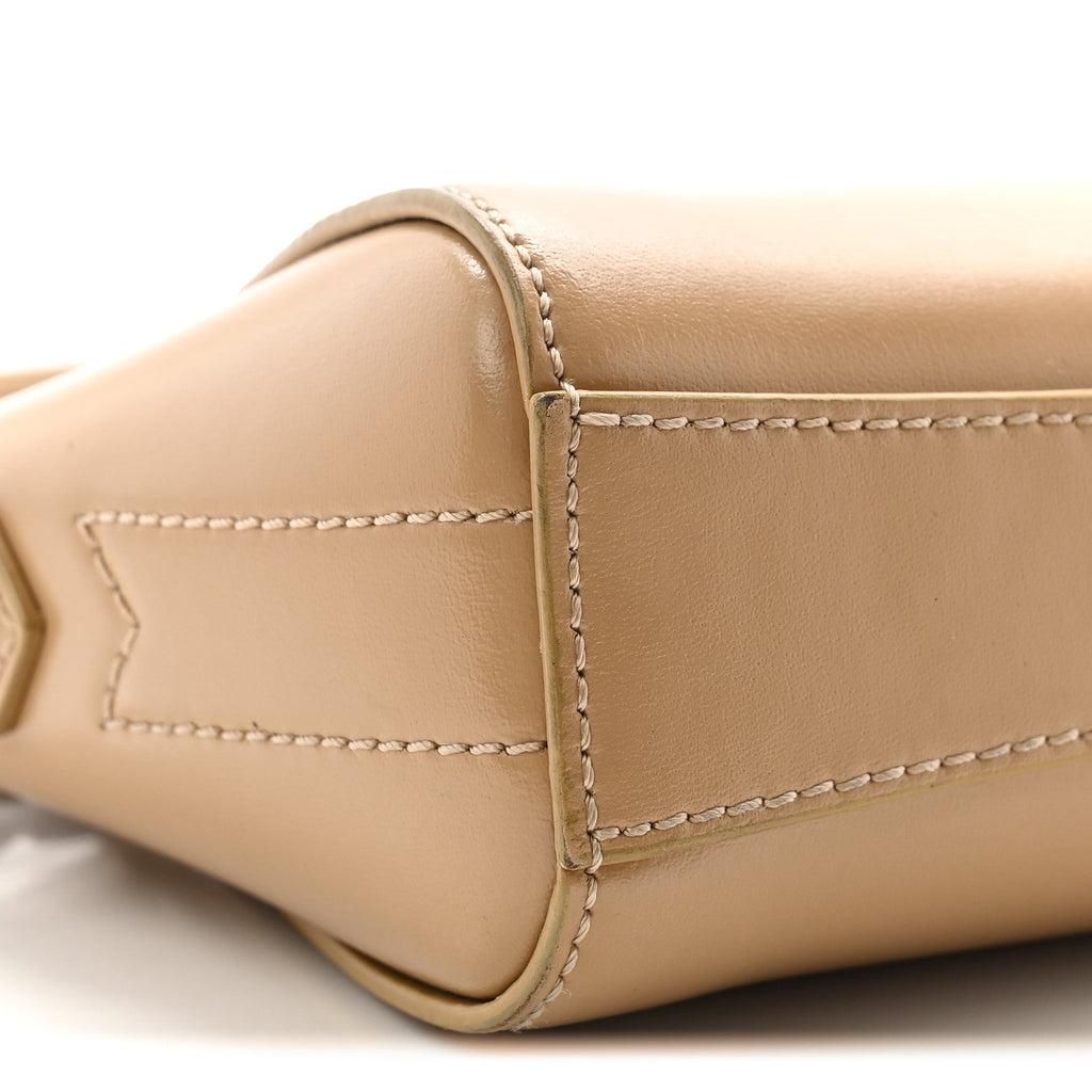 Smooth Calfskin Nano Antigona Beige Cappuccino