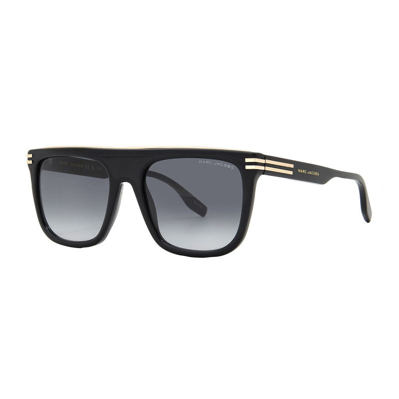 Marc Jacobs Sunglasses Rectangle Full Rim, Black Frame and Grey Gradient Lens MARC586/S08079O