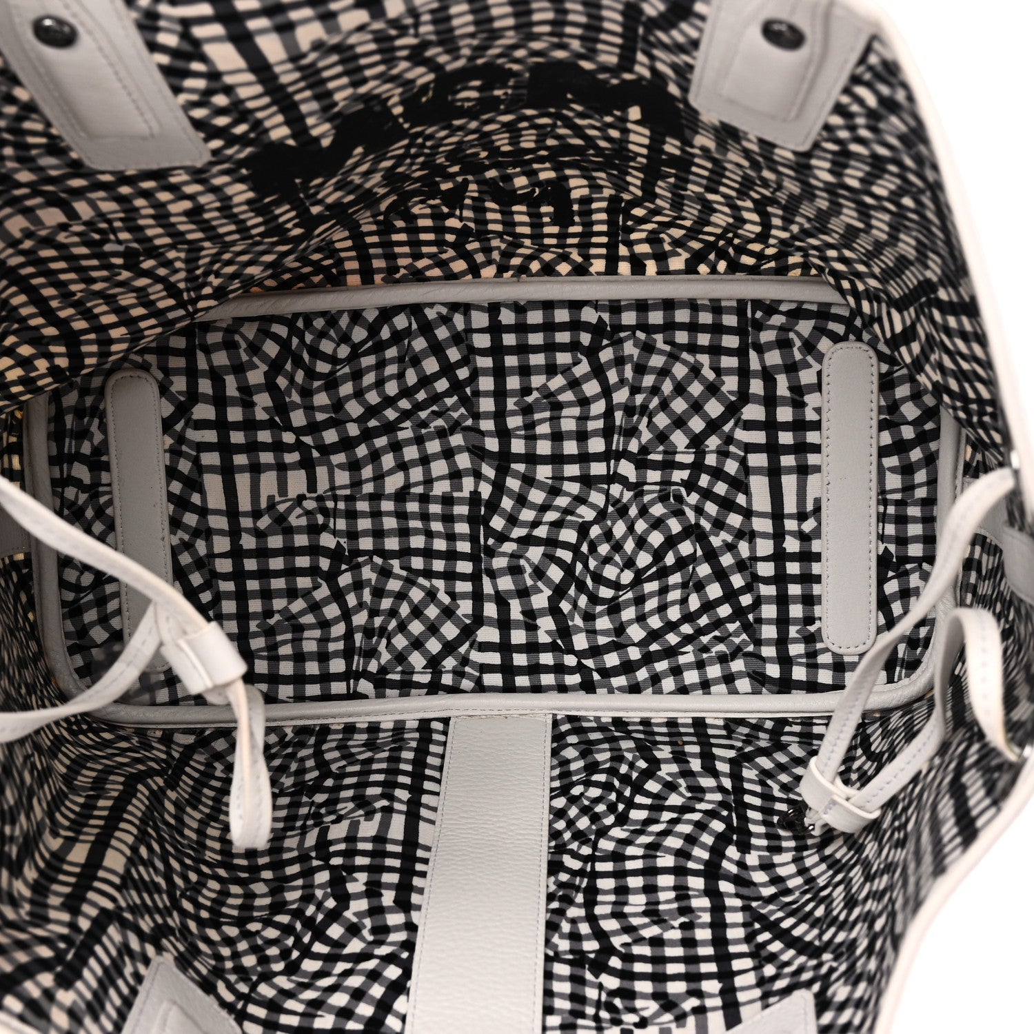 Visetos Medium Liz Reversible Shopper Tote White