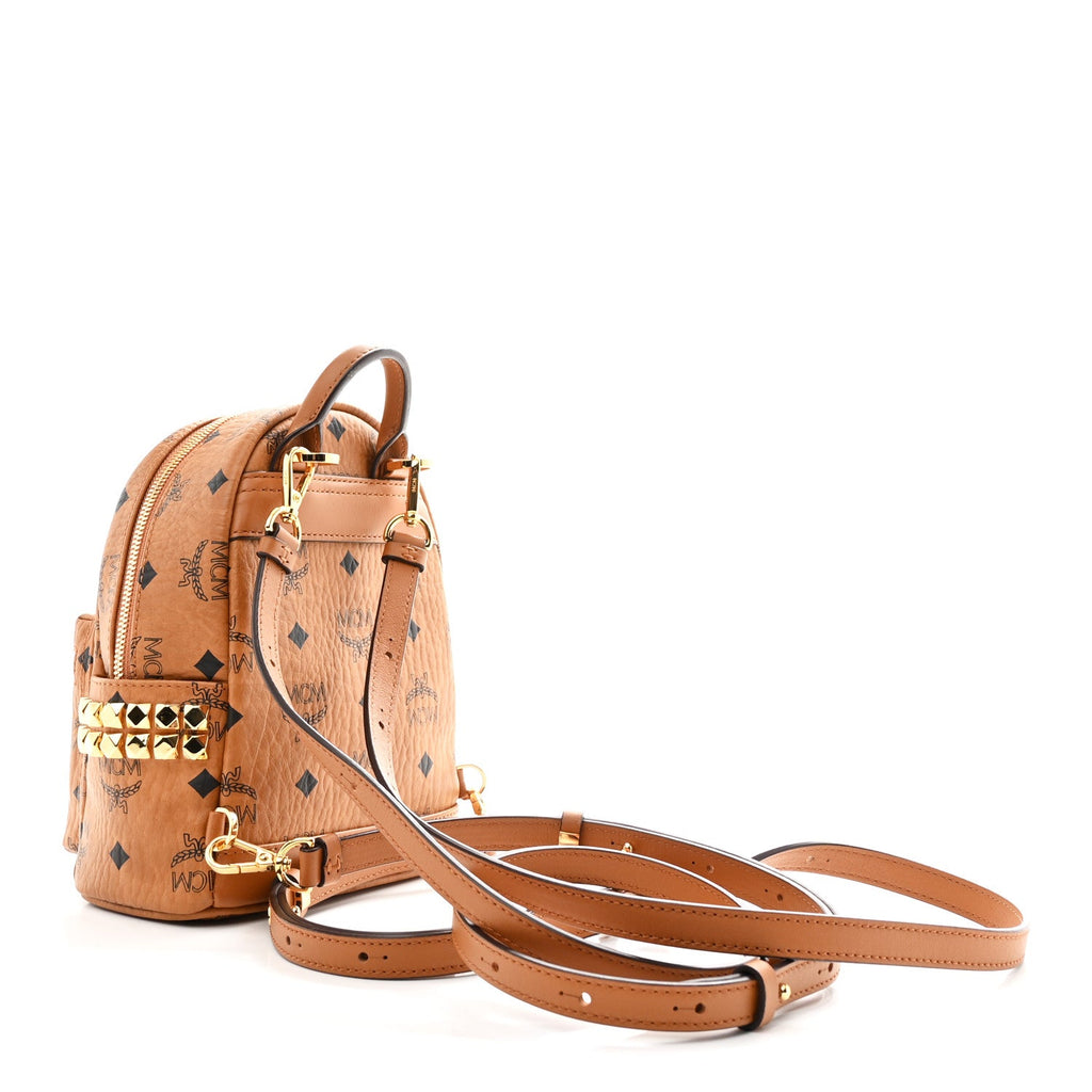 Visetos Side Stud X-Mini Stark Backpack Cognac