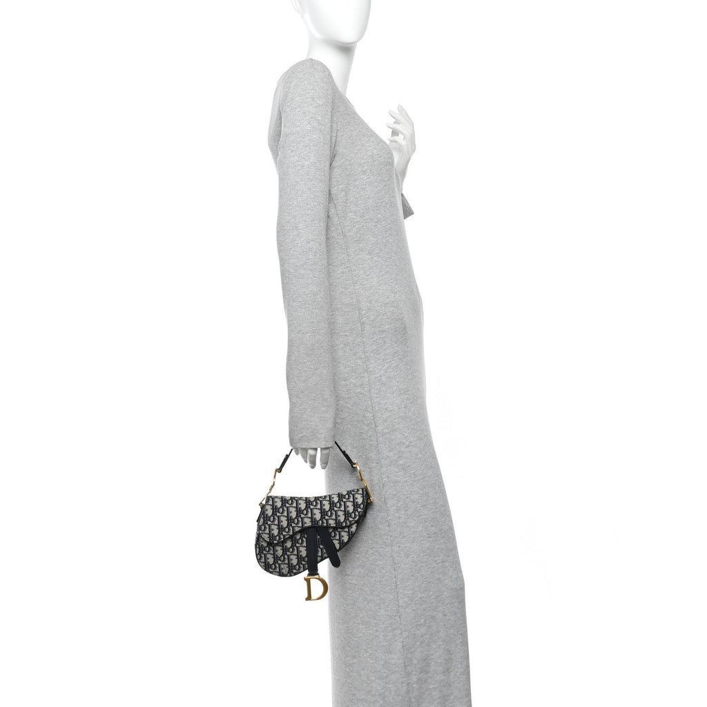 Oblique Mini Saddle Bag Blue