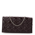 Patent Cannage Lady Dior Chain Wallet Purple