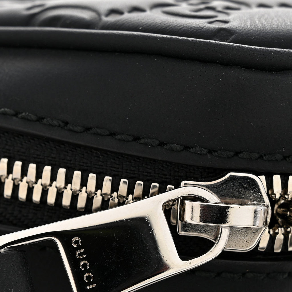 Rubber Guccissima Laptop Briefcase Black