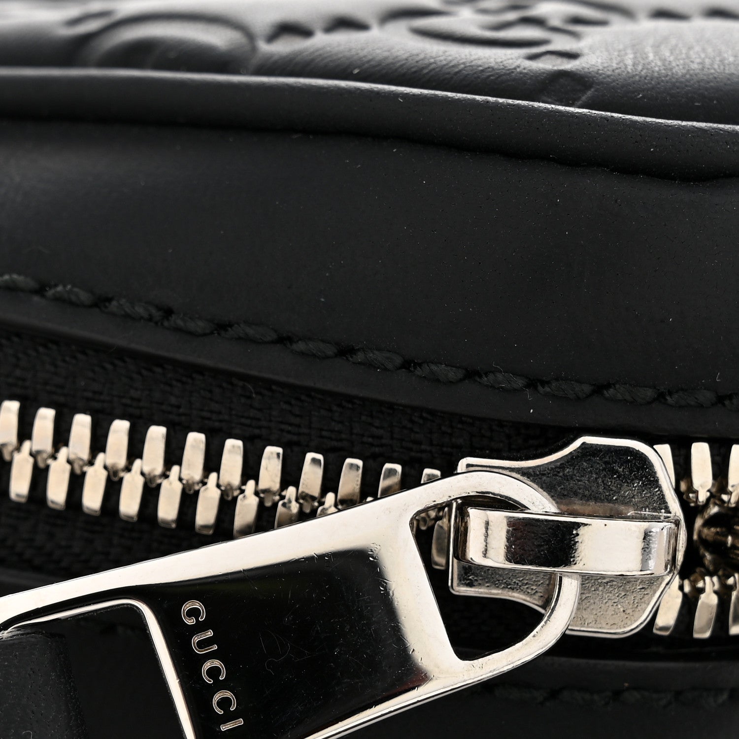 Rubber Guccissima Laptop Briefcase Black