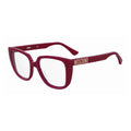 Moschino Eyeglasses Square Full Rim, Red Frame and Clear Demo Lens Lens MOS6220C9A00
