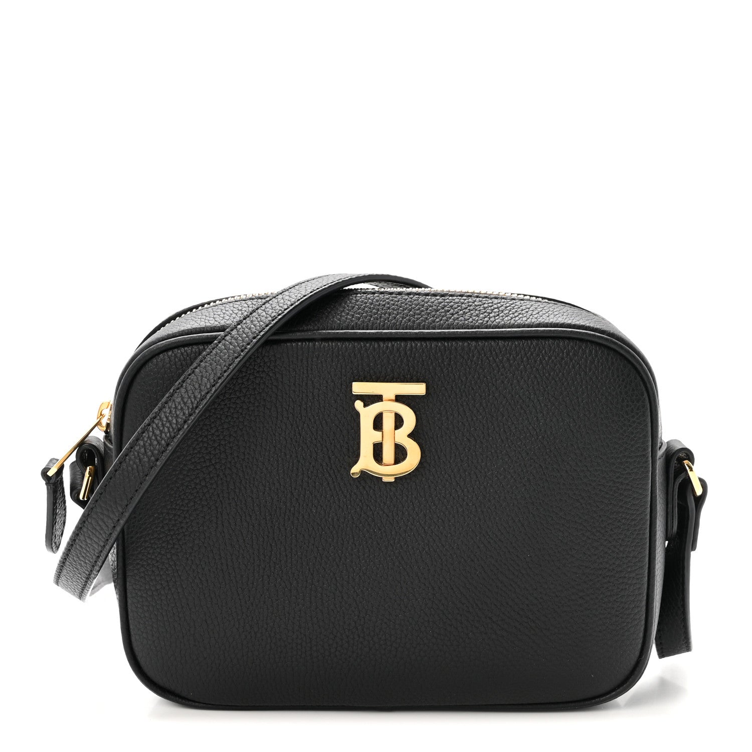 Grained Calfskin TB Small Camera Bag Black