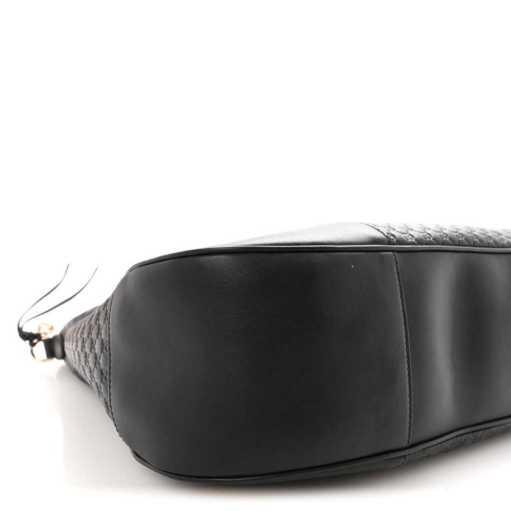Soft Microguccissima Margaux Hobo Black