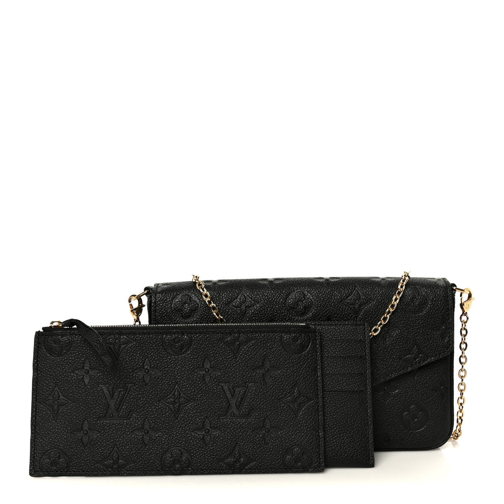Empreinte Pochette Felicie Chain Wallet Black