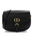Box Calfskin Medium Bobby Flap Black