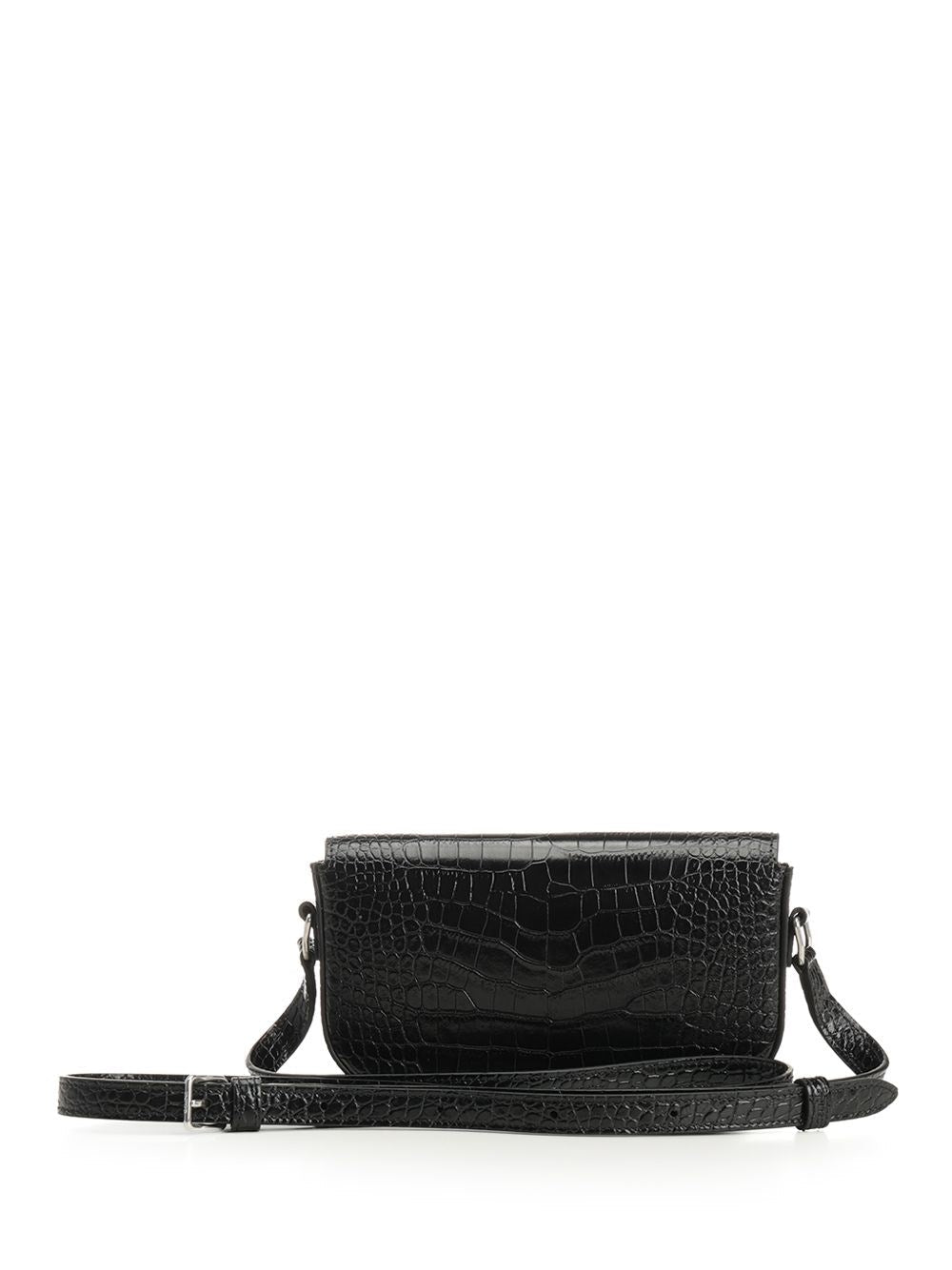 Celine Women Crocodile-Print Leather Bag