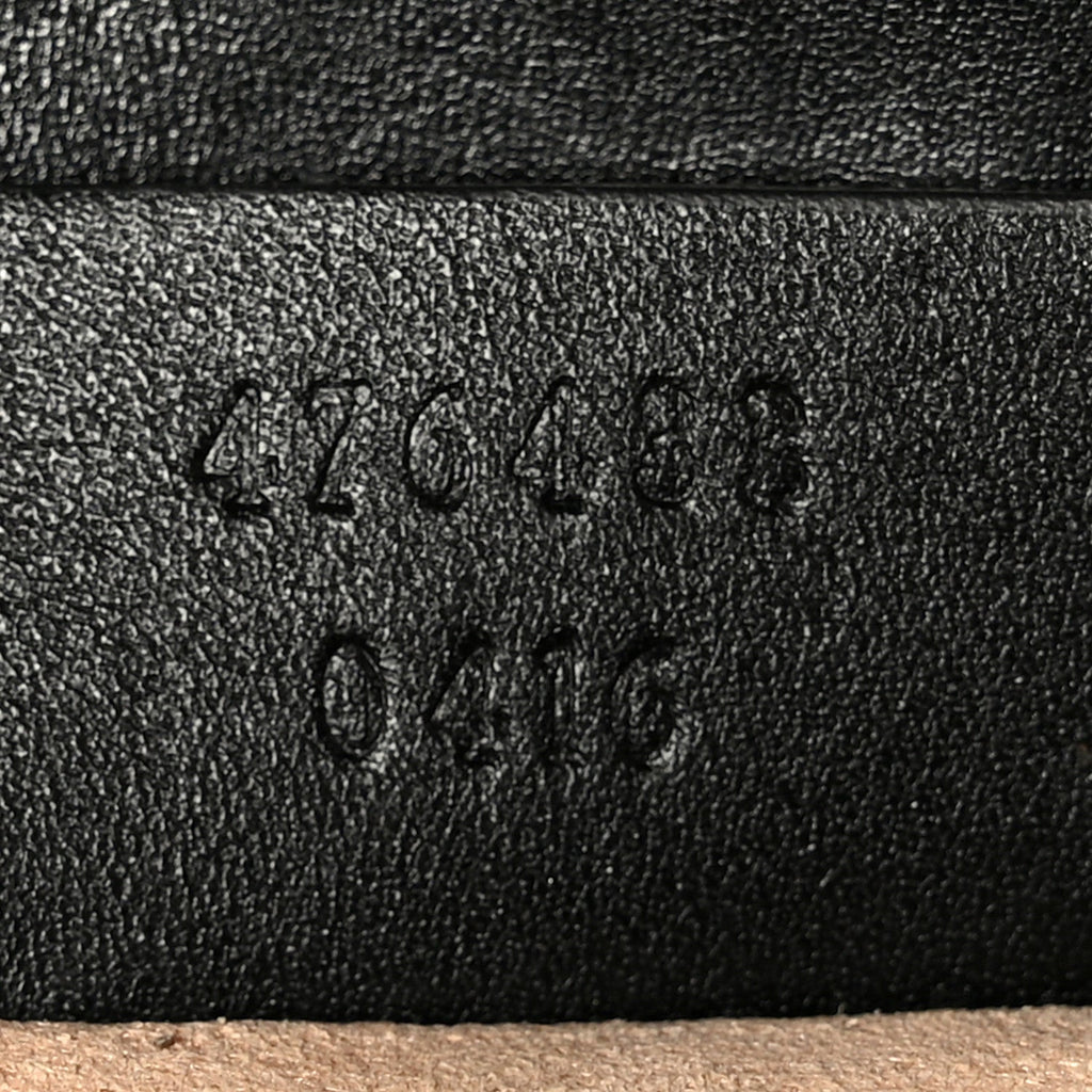Calfskin Matelasse Super Mini GG Marmont Shoulder Bag Black