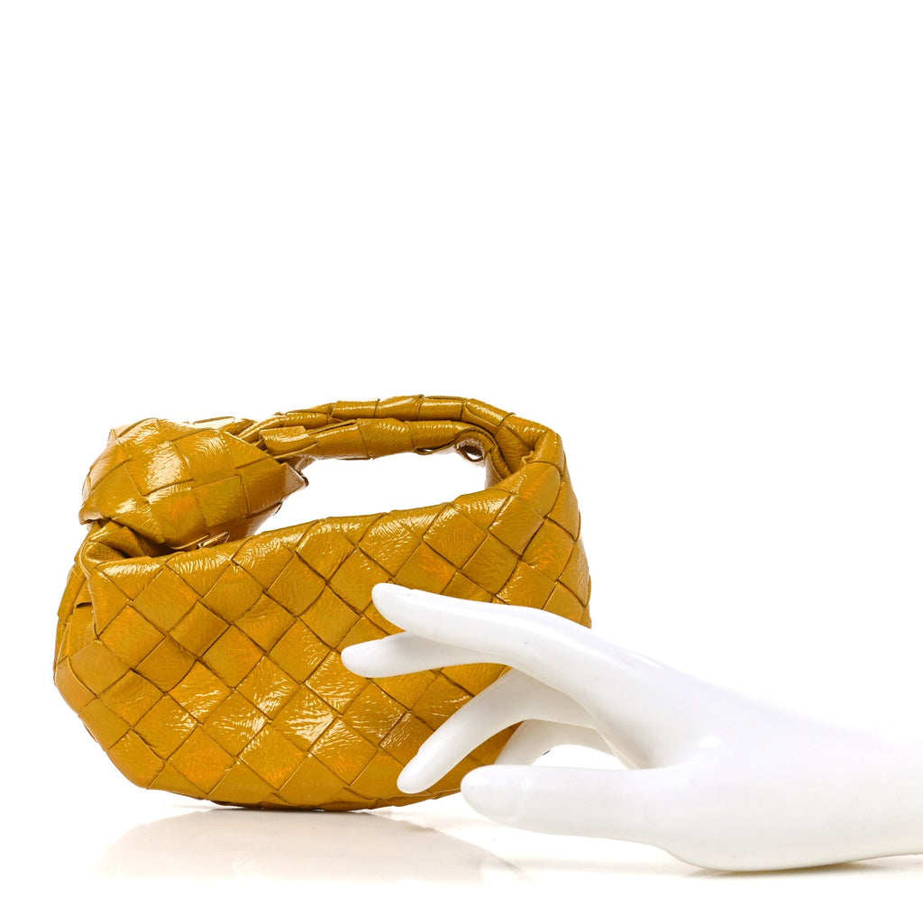 Textured Deerskin Intrecciato Candy Jodie Yellow