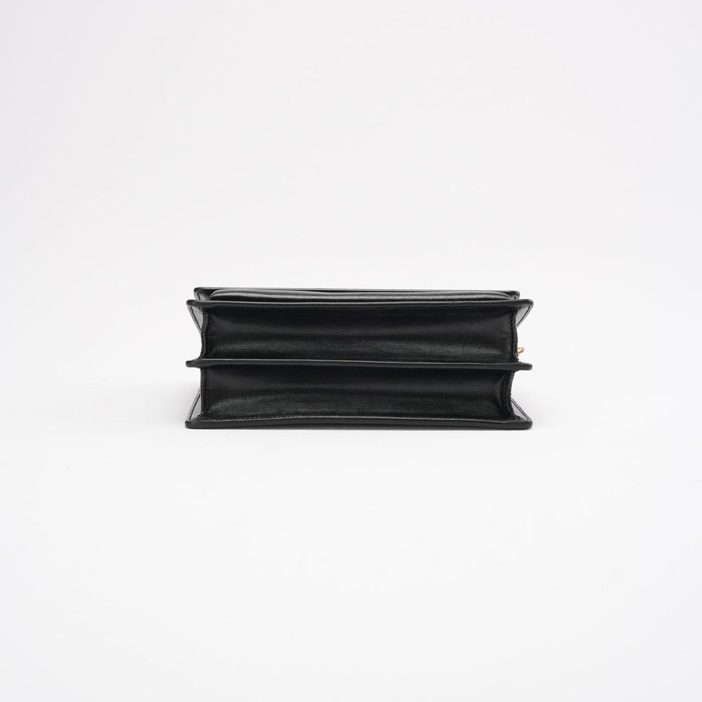 Saint Laurent Black Calfskin Medium Monogram Sunset 2019
