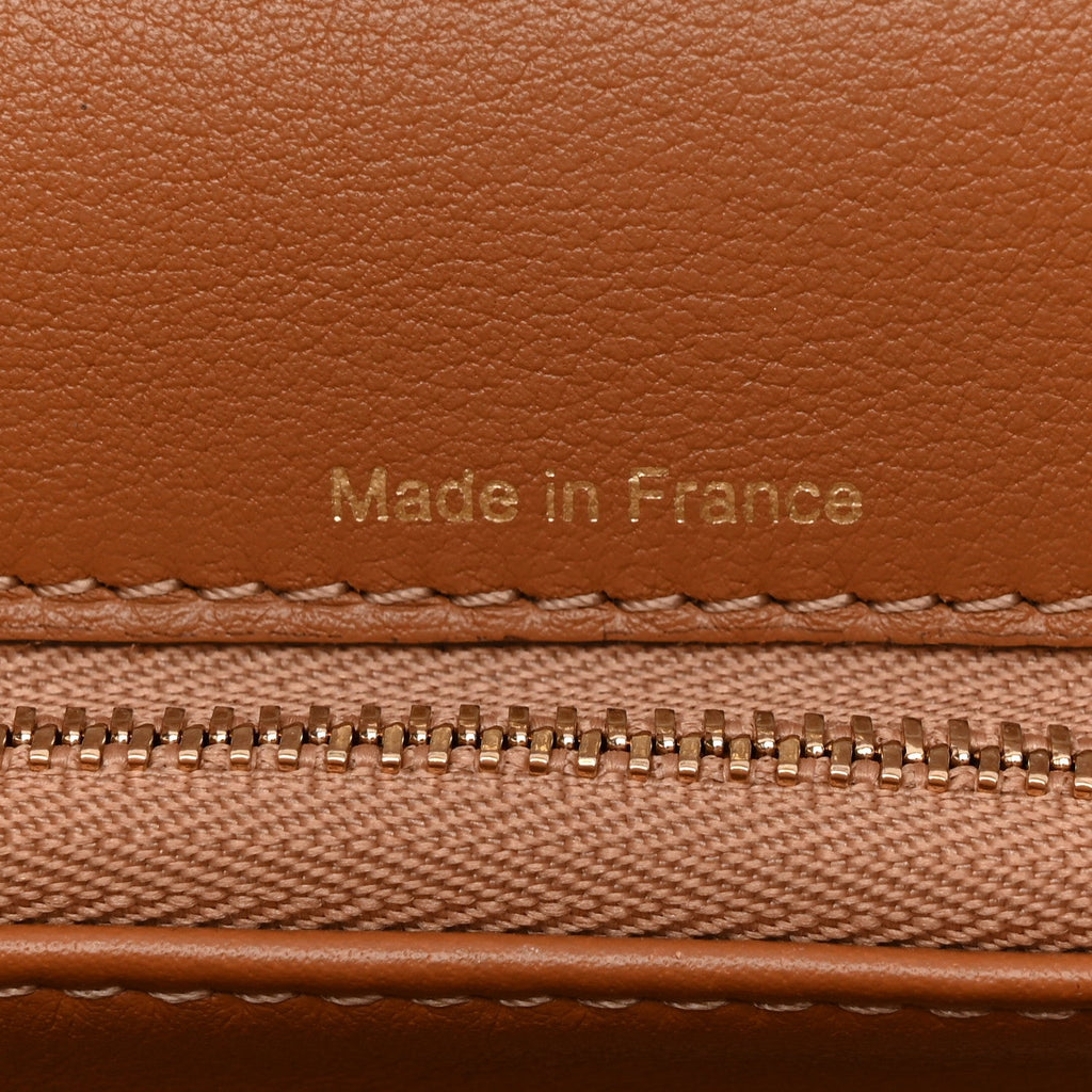 Calfskin MM Tempete Satchel Camel