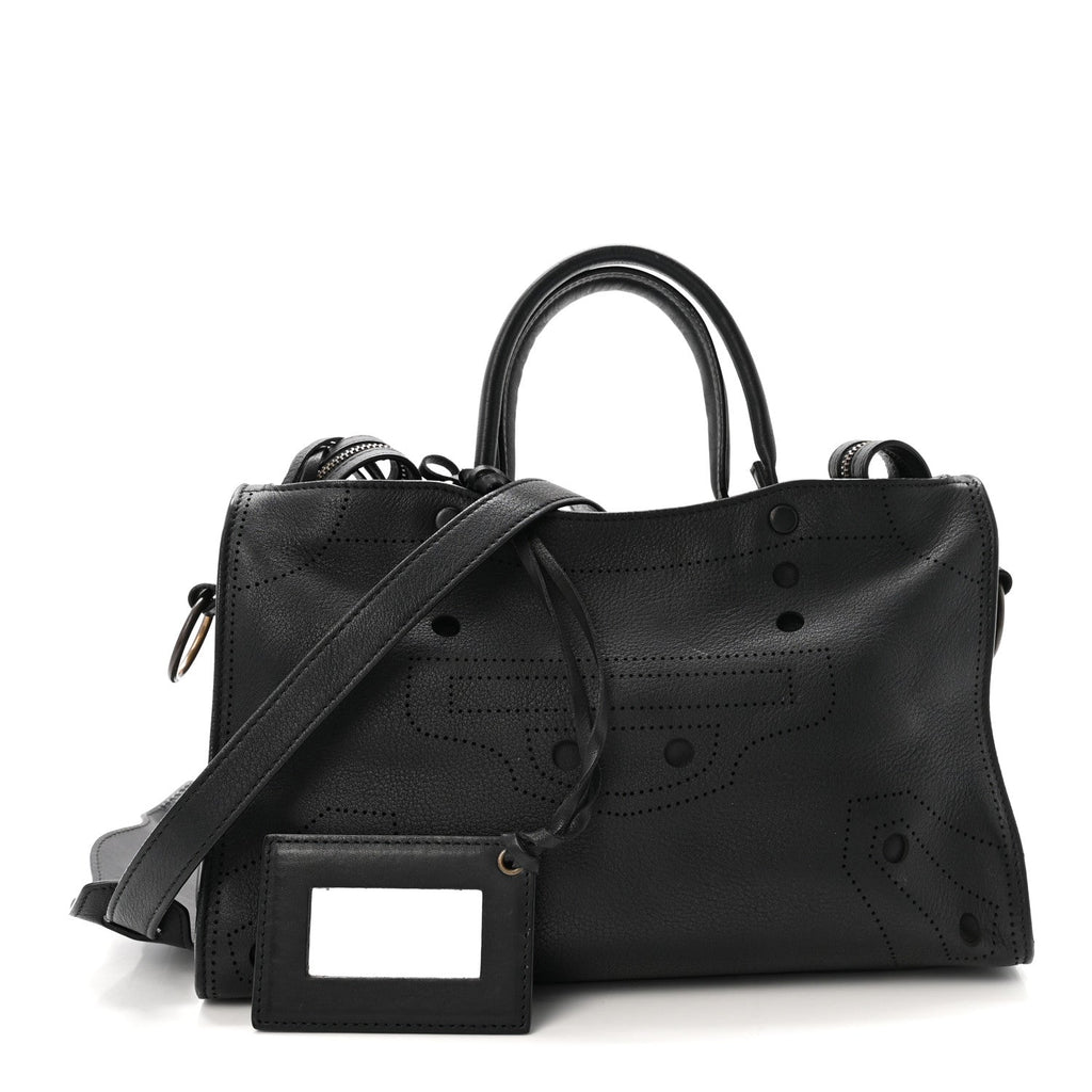Veau Soyeux Perforated Blackout Hardware S City Black