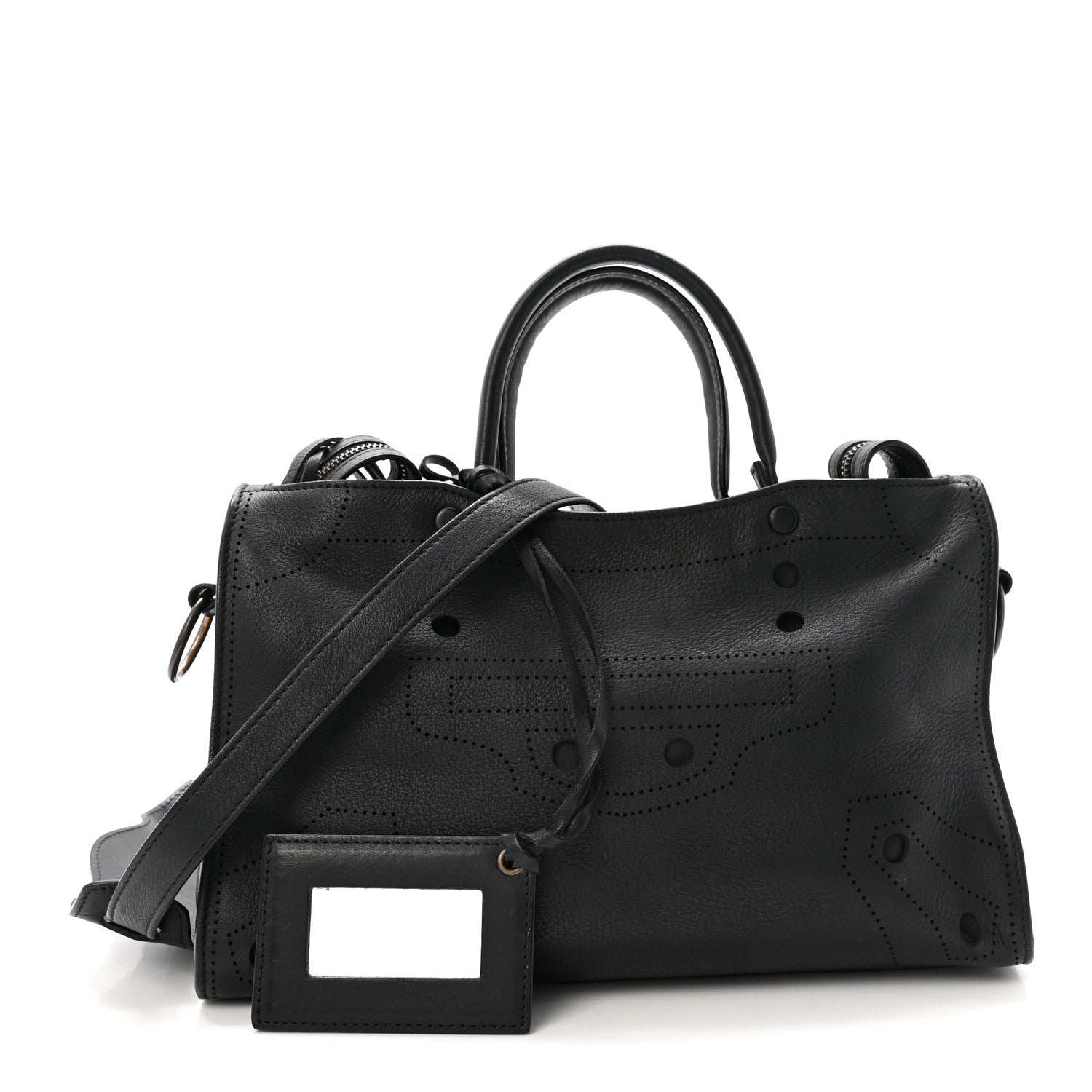 Veau Soyeux Perforated Blackout Hardware S City Black