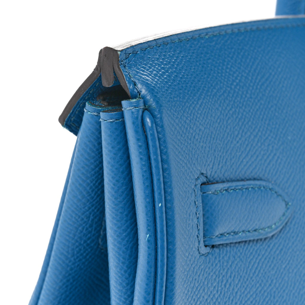 Epsom Birkin 35 Bleu Izmir