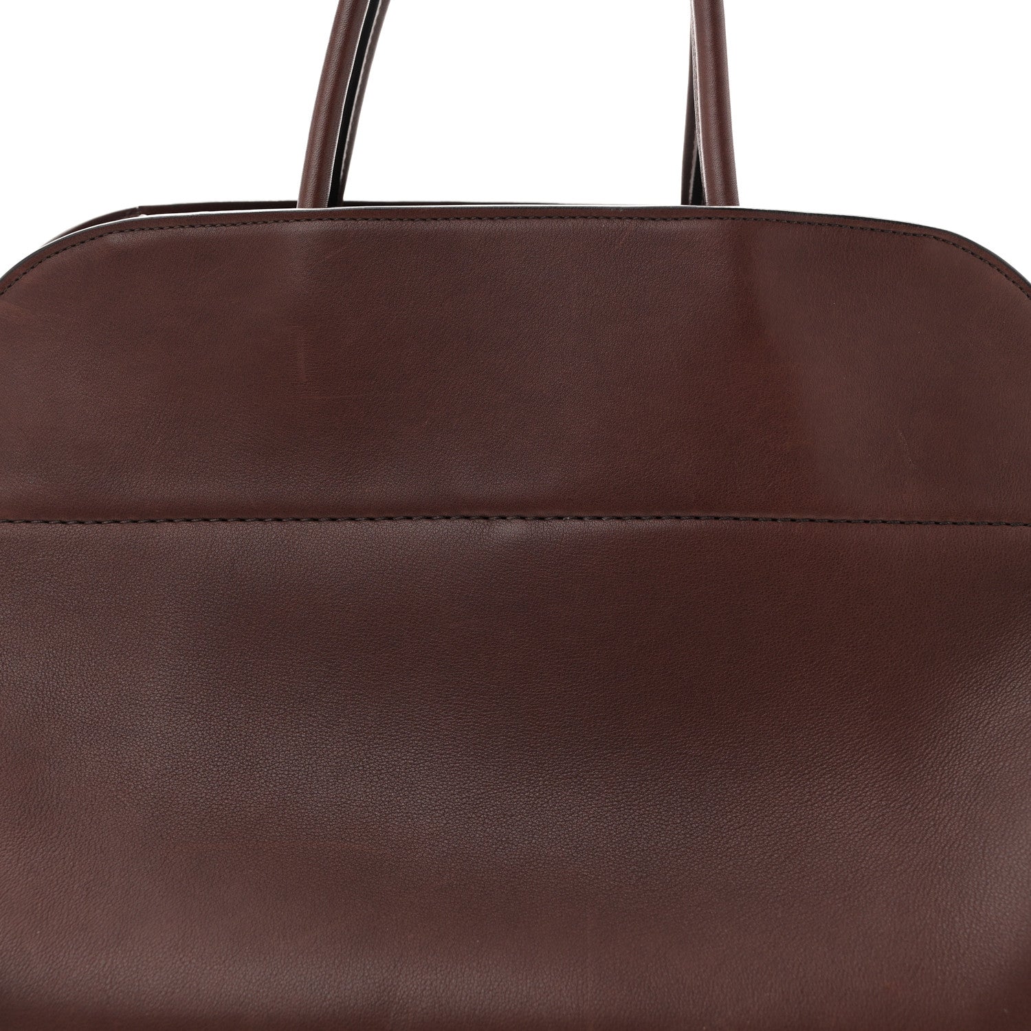 Polished Saddle Calfskin Soft Margaux 15 Burgundy