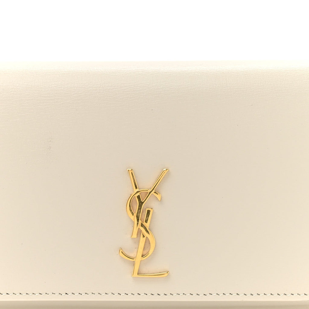 Smooth Calfskin Monogram Phone Holder Crossbody Crema Soft