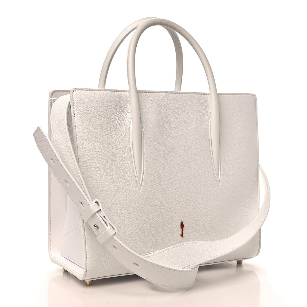 Calfskin Spikes Loubinthesky Medium Paloma Bianco