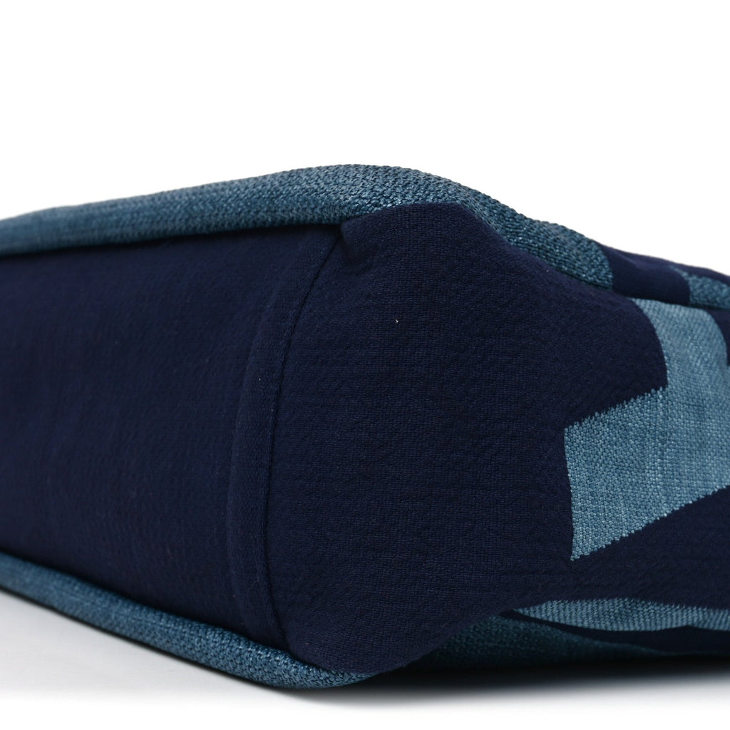 Canvas Large Shopping Tote Dark Blue
