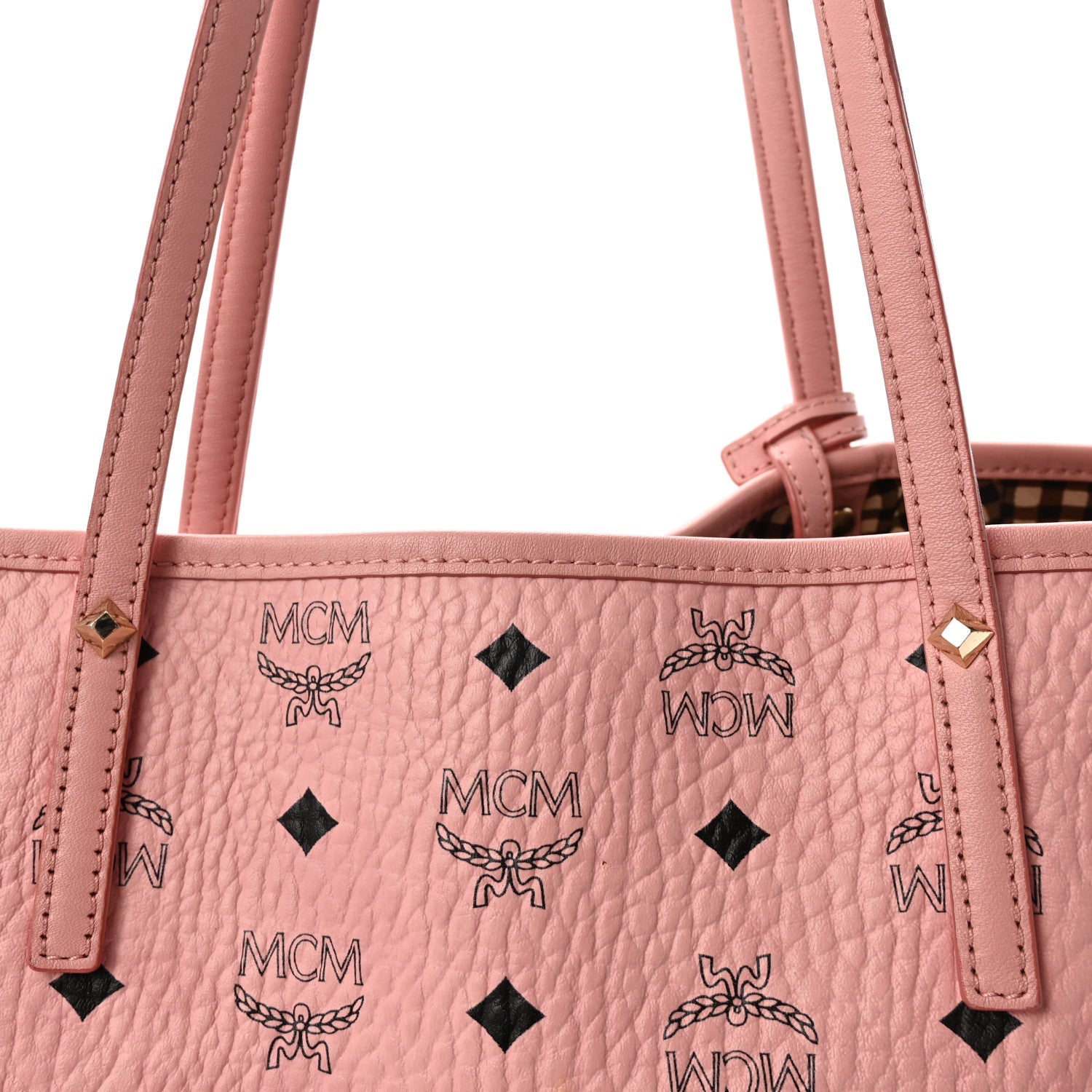 Visetos Medium Liz Reversible Shopper Tote Soft Pink