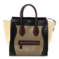 Smooth Calfskin Mini Tri-Color Luggage Grey
