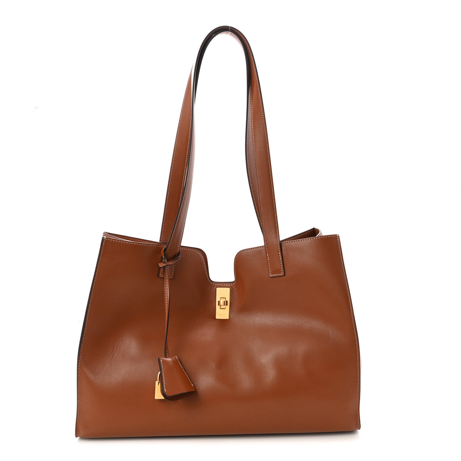 Smooth Calfskin Cabas 16 Bag Tan