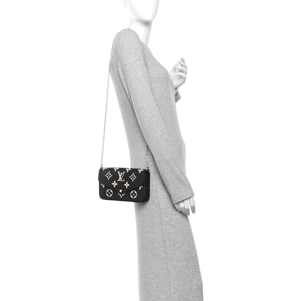 Empreinte Monogram Giant Felicie Pochette Black Beige