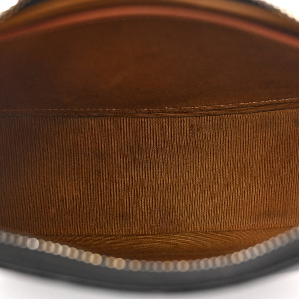 Triomphe Canvas Calfskin Ava Shoulder Bag Tan