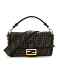 Fabric Jacquard FF 1974 Medium Baguette Tobacco Moro Black