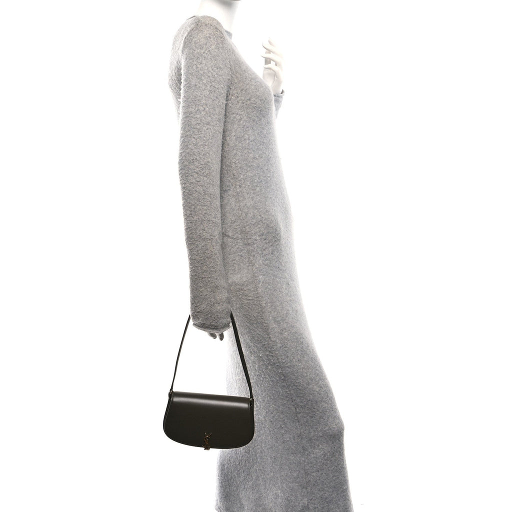 Box Calfskin Mini Voltaire Shoulder Bag  Deep Musk